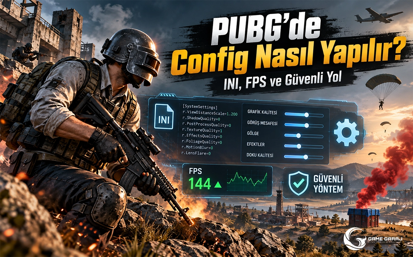 PUBG’de Config Nasıl Yapılır? INI, FPS ve Güvenli Yol