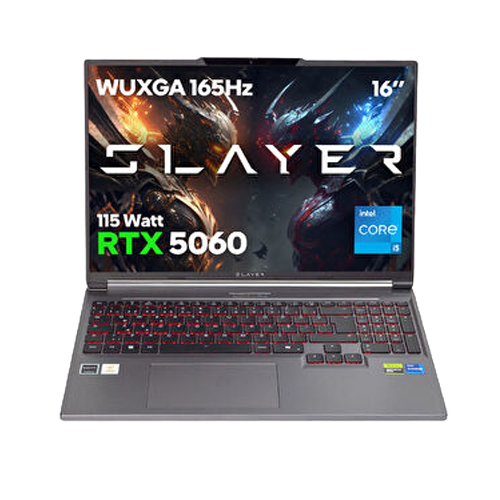 Game Garaj Slayer X5T-5060 Intel Core i5 14450HX 16GB RAM 500GB SSD RTX5060 16' WUXGA 165Hz IPS FreeDOS Oyuncu Laptop