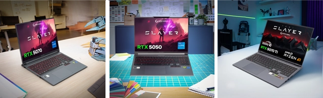 Game Garaj Slayer dizüstü bilgisayarlar: GeForce RTX 5070, RTX 5050 ve RTX 5070 Ti