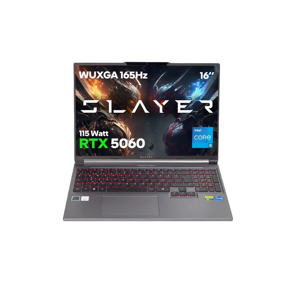 Game Garaj Slayer X5T-5060 Intel Core i5 14450HX RTX5060 16" 165Hz WUXGA FreeDos Oyuncu Laptop