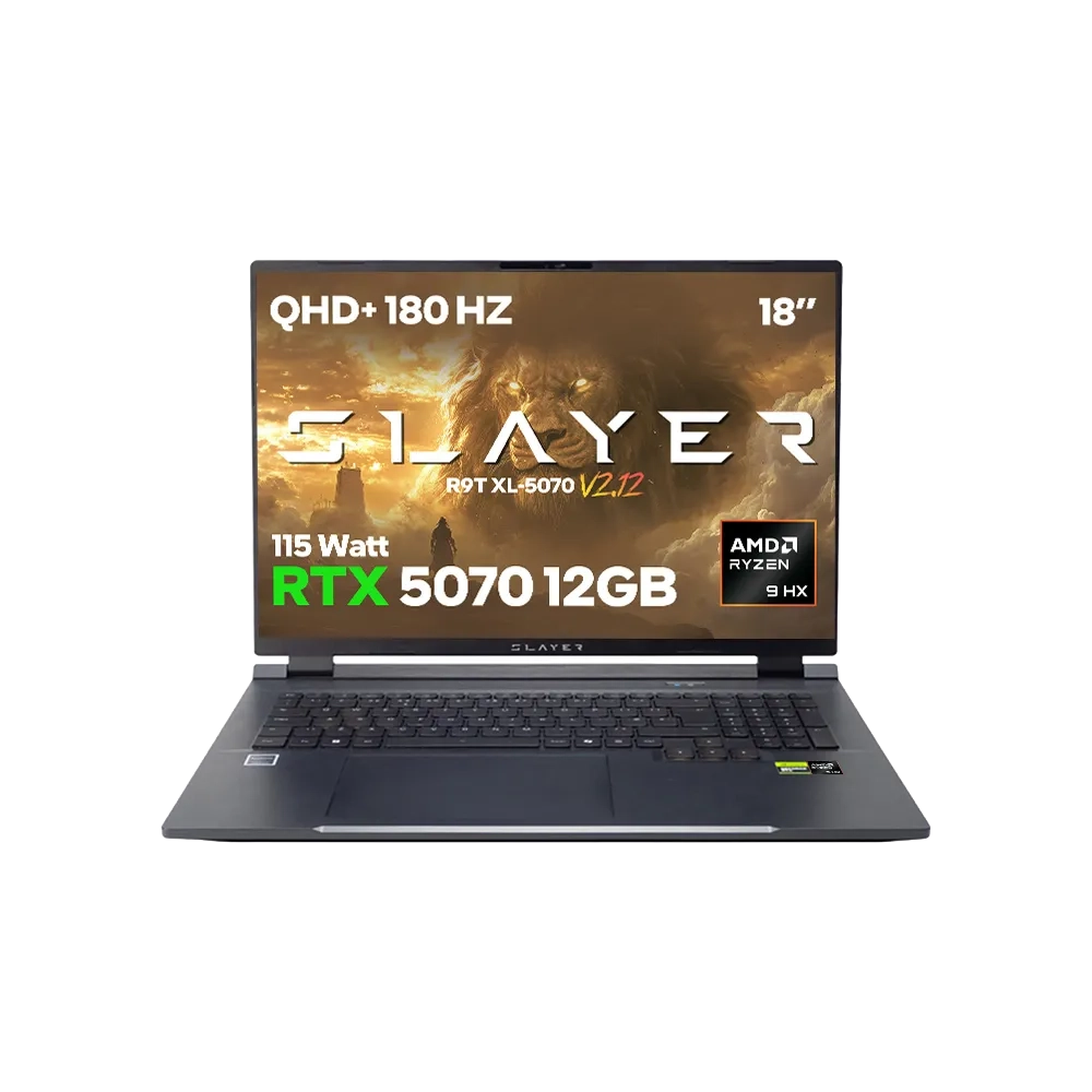 Game Garaj Slayer R9T XL-5070 V2.12 AMD Ryzen 9 8945HX RTX5070 12GB 18" 180Hz QHD+ FreeDOS Oyuncu Laptop
