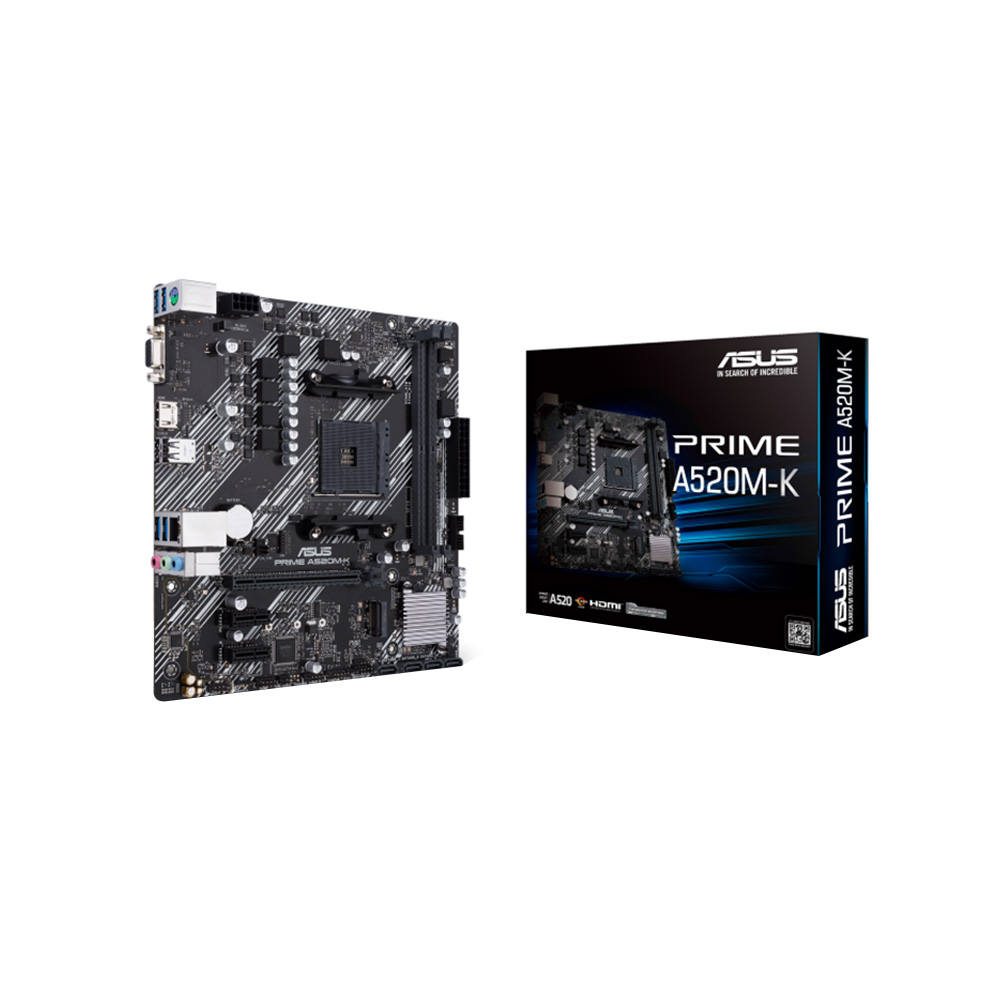 ASUS Prime A520M-K AMD AM4 DDR4 Micro ATX Anakart