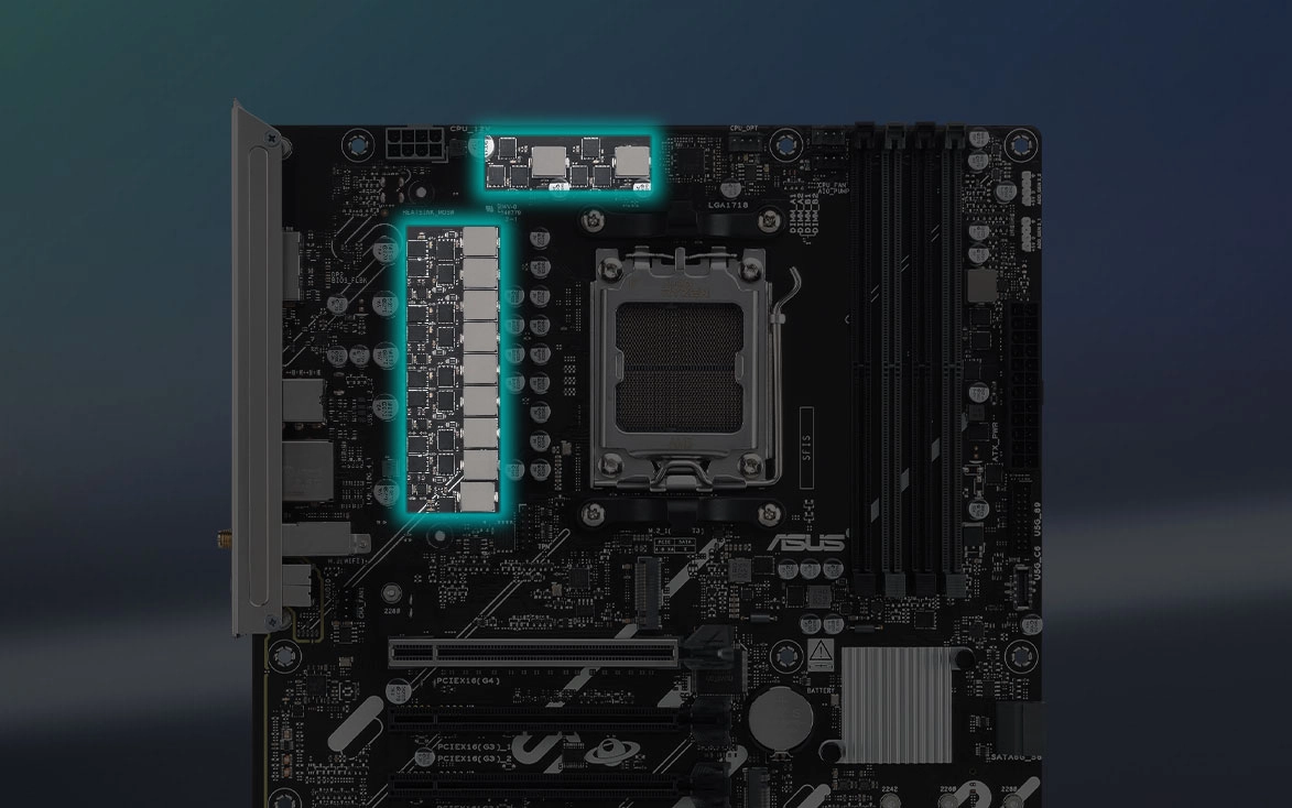 ASUS PRIME B840M-A-CSM 8+2+1 fazlı dijital güç tasarımı