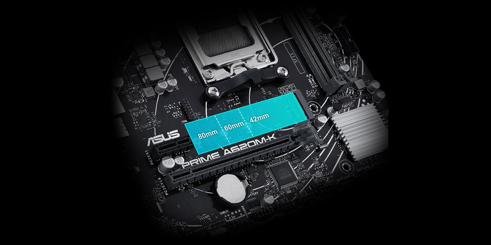 ASUS PRIME A620M-K PCIe 4.0 M.2 desteği