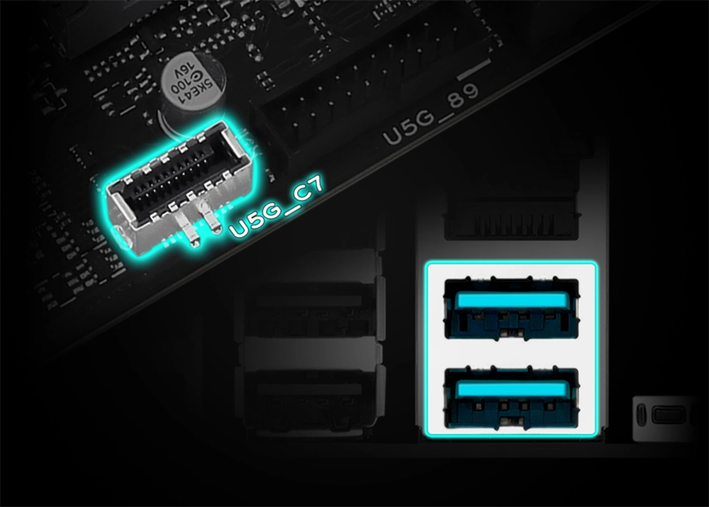 ASUS PRIME B850M-K yüksek hızlı USB aktarımı