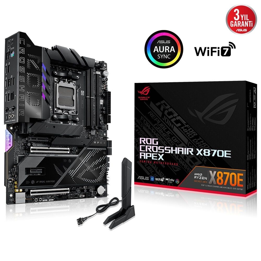 ASUS ROG CROSSHAIR X870E APEX AMD AM5 DDR5 ATX Anakart