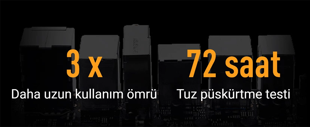 ASUS TUF GAMING 3 x 72 saat korozyon testi