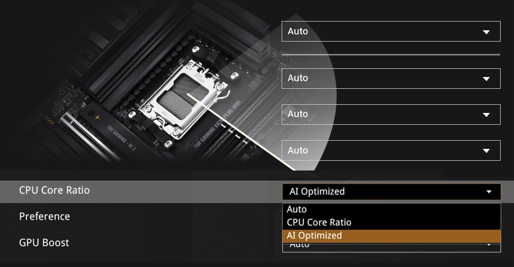 ASUS TUF GAMING X870E-PLUS WIFI AI Overclocking