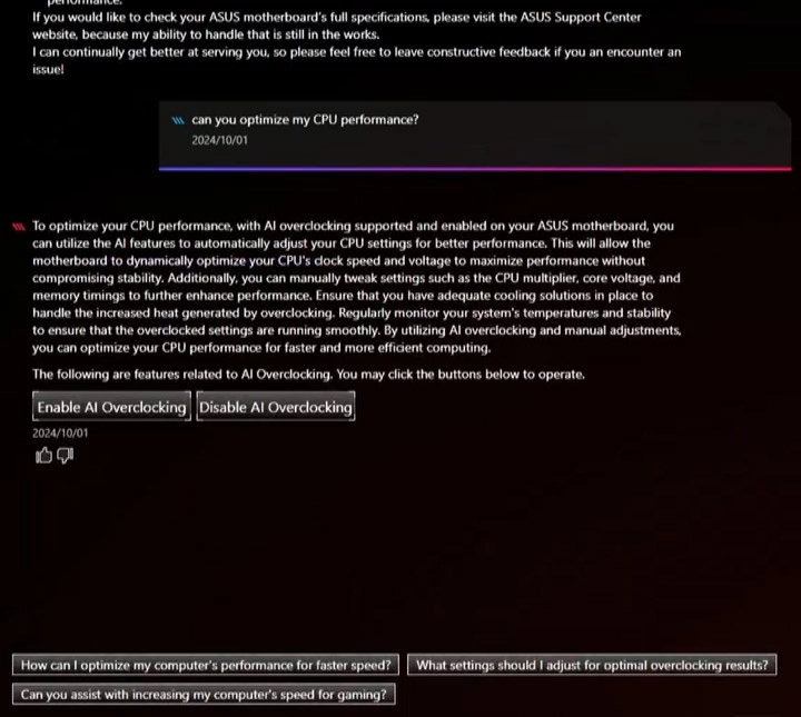 ASUS TUF GAMING X870-PRO WIFI7 W NEO AI Danışman
