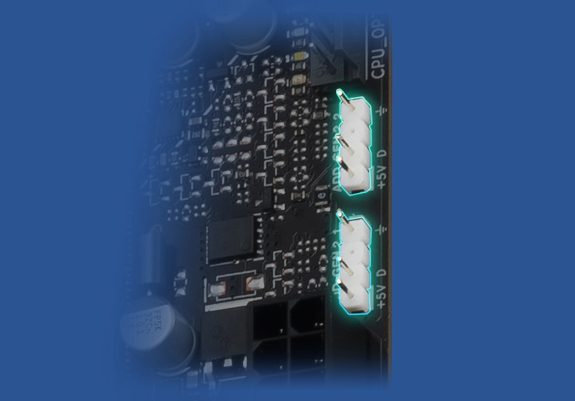 ASUS PRIME B860-PLUS-CSM adreslenebilir Gen 2 RGB başlıkları