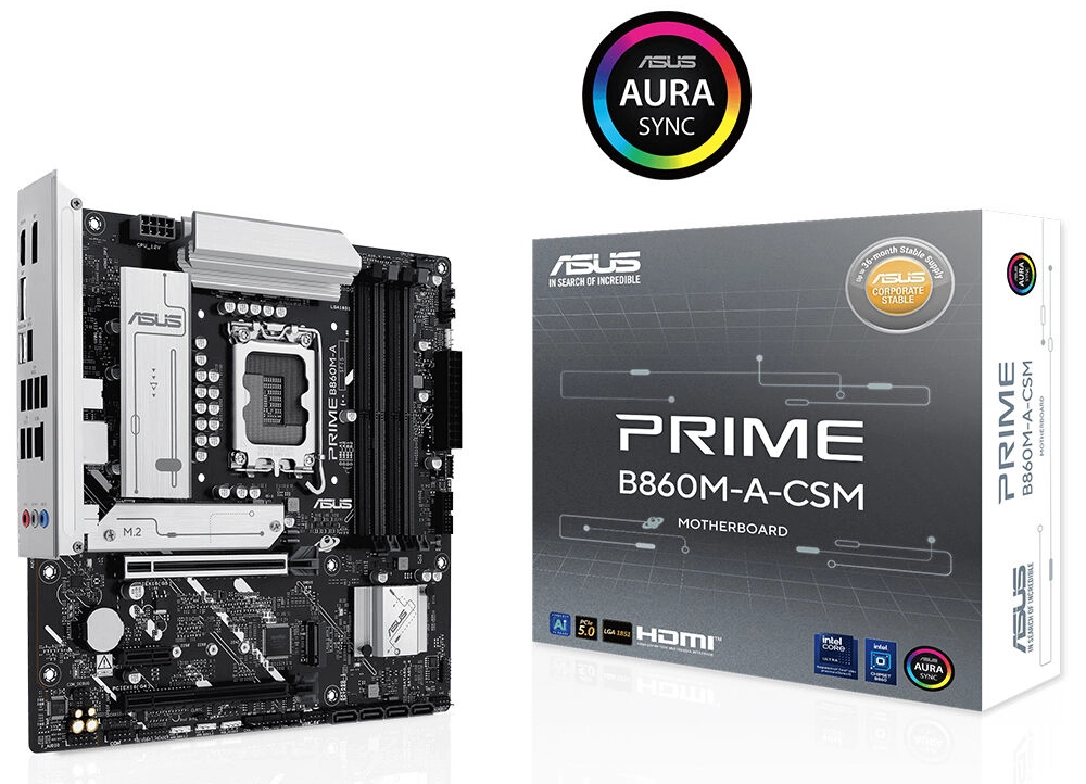ASUS PRIME B860M-A-CSM anakart ve kutu