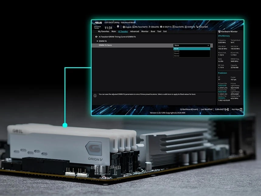 ASUS PRIME B860M-A-CSM DIMM Fit bellek optimizasyonu