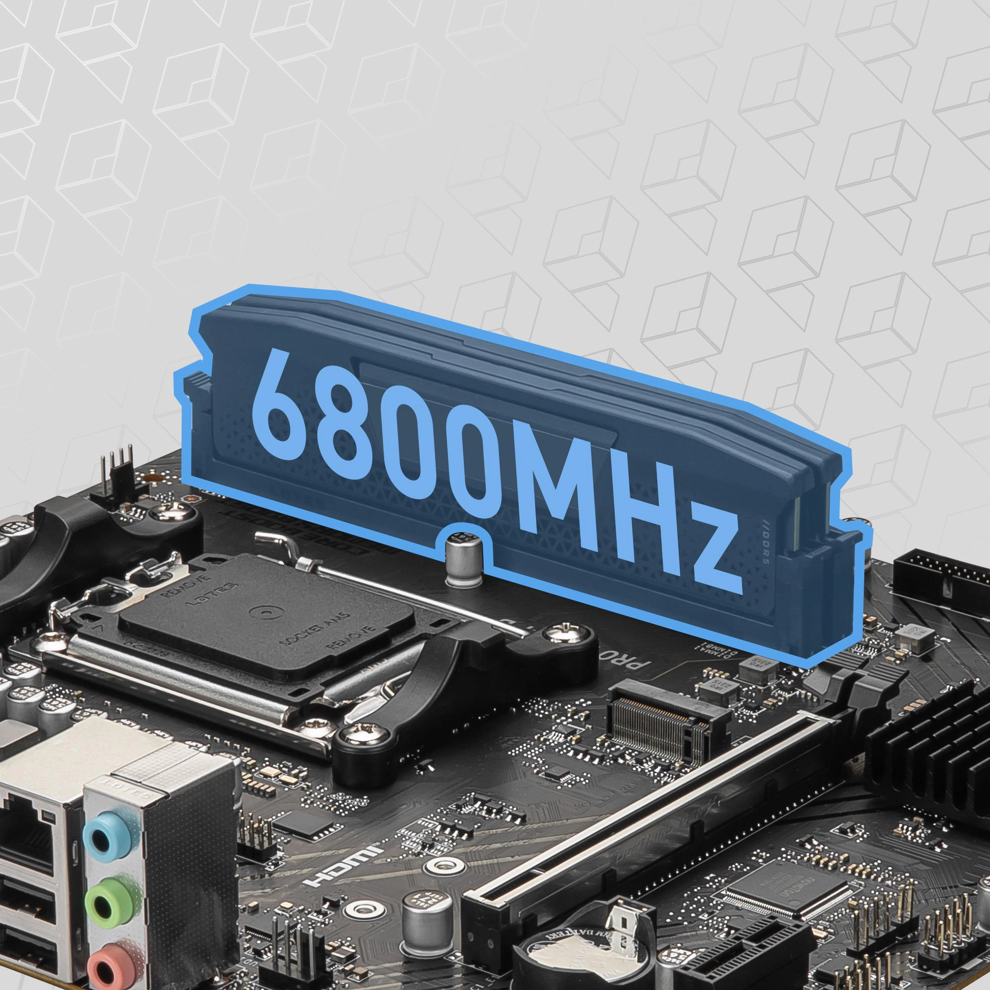 MSI PRO B650M-B 2x DDR5 6800 MHz bellek desteği