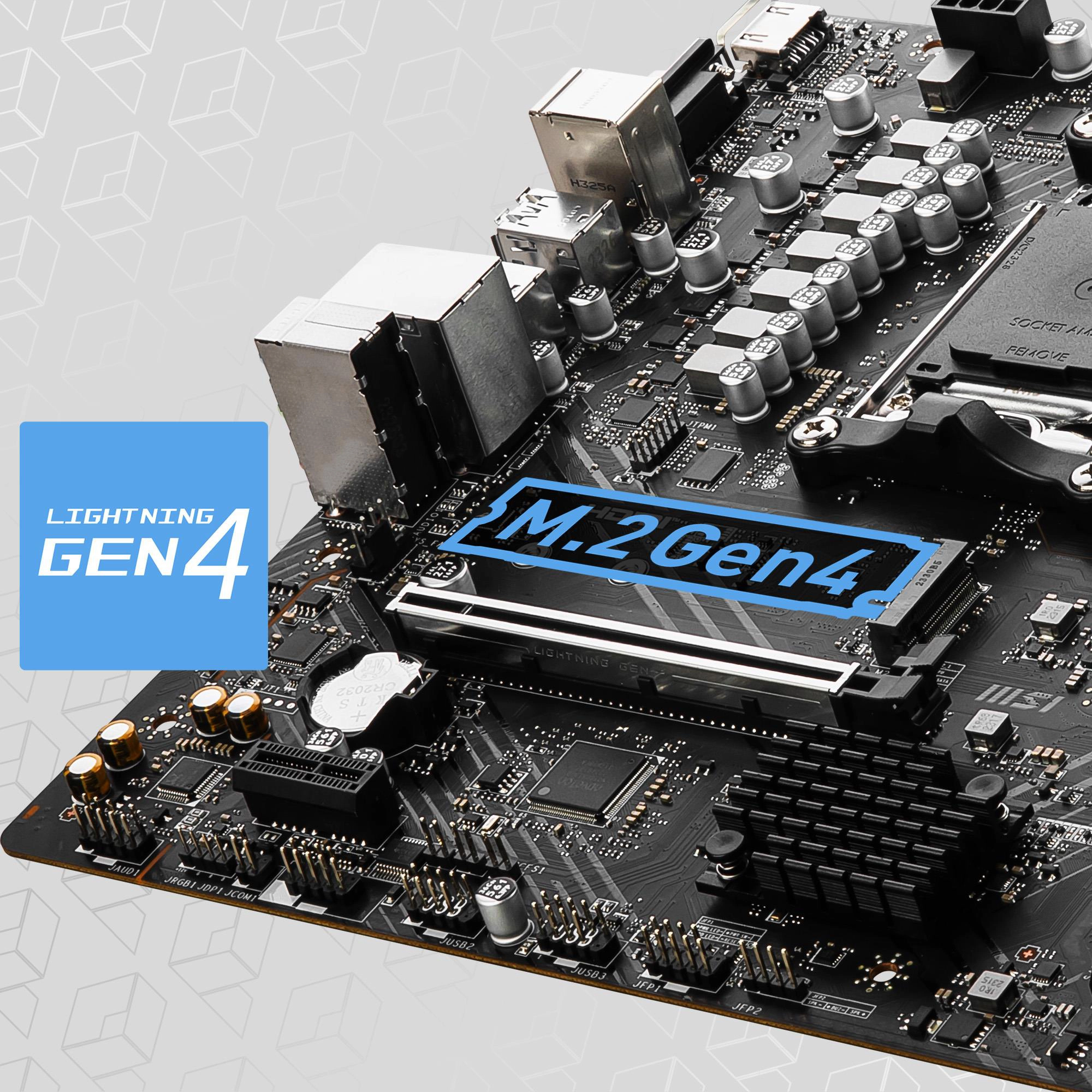 MSI PRO B650M-B Lightning Gen4 M.2 konnektörü