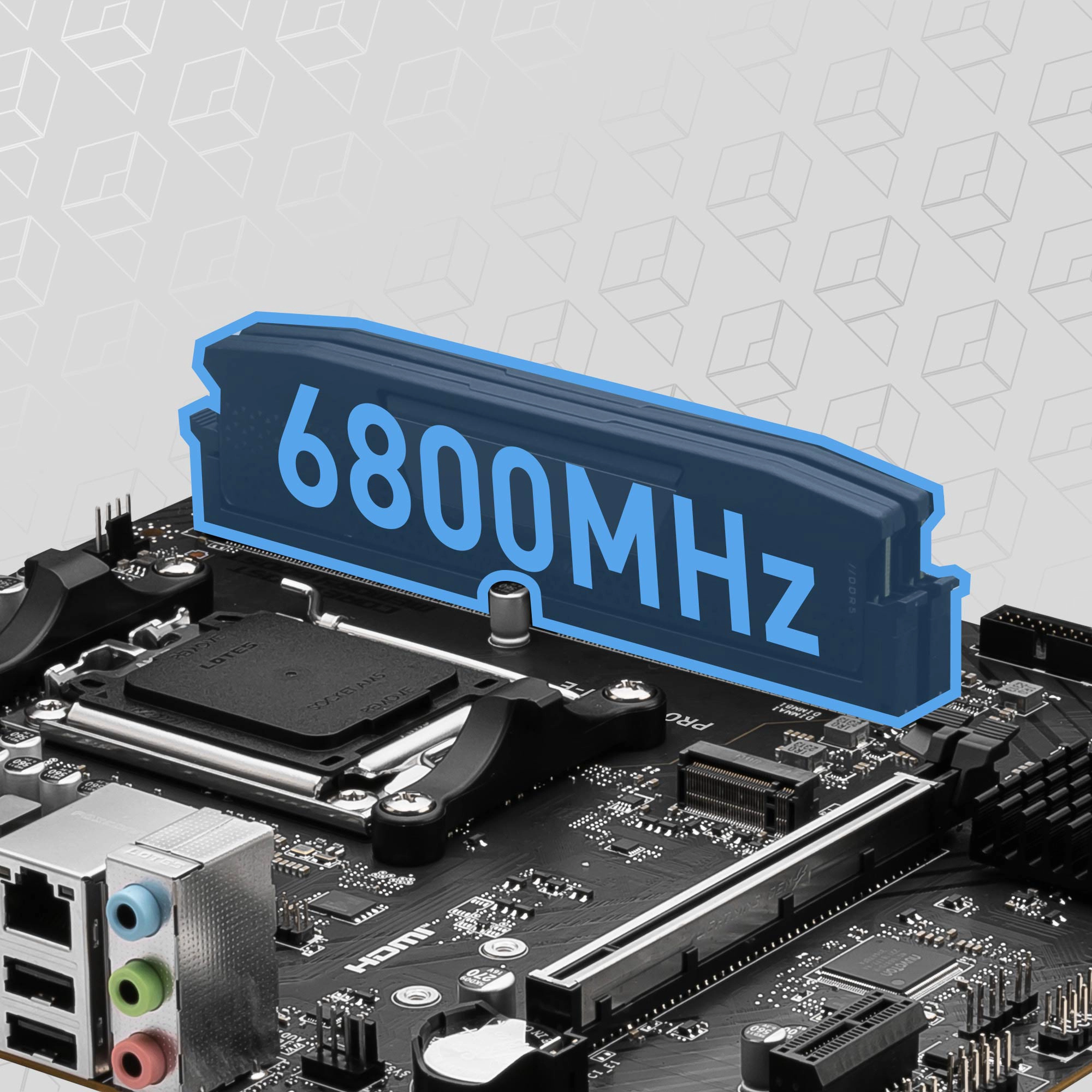 MSI PRO B650M-E 2x DDR5 Memory Boost
