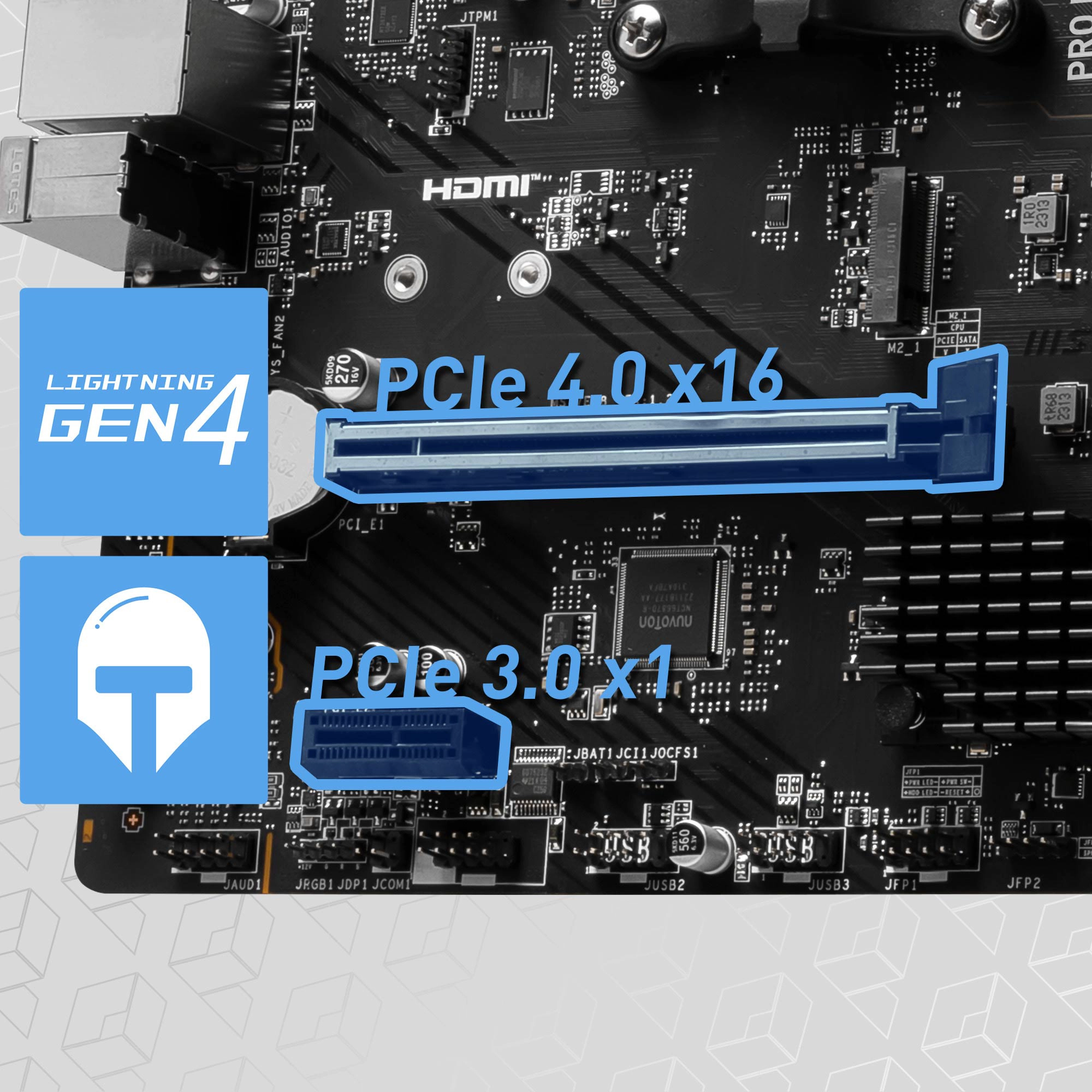 MSI PRO B650M-E PCIe 4.0 x16 Steel Armor