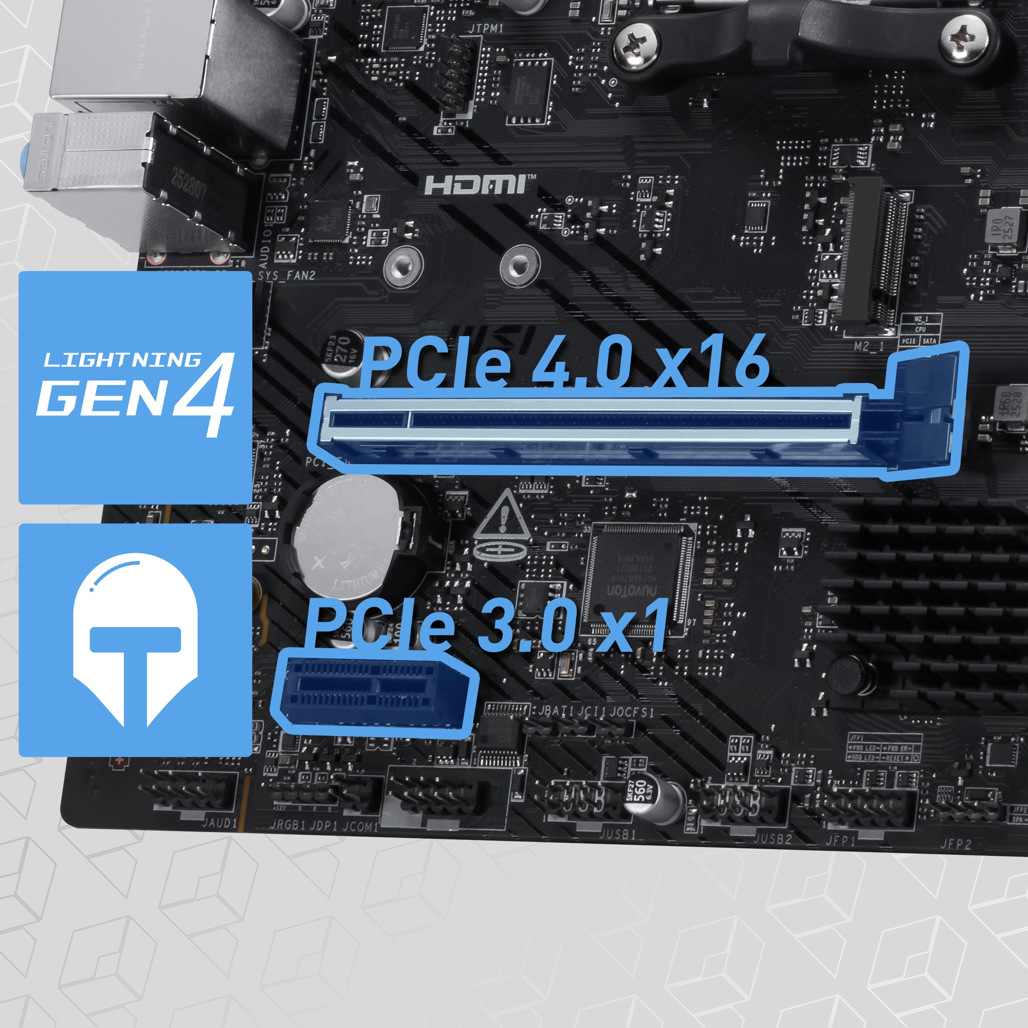 MSI PRO A620AM-B EVO PCIe 4.0 x16 Steel Armor
