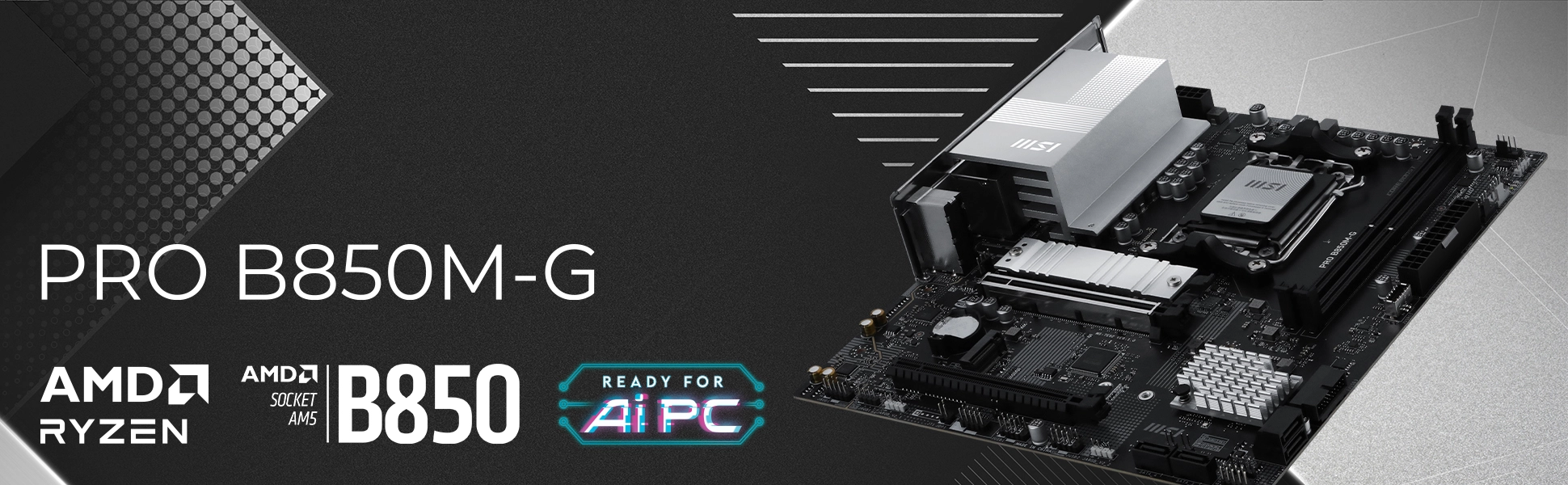 MSI PRO B850M-G AM5 DDR5 Micro ATX anakart