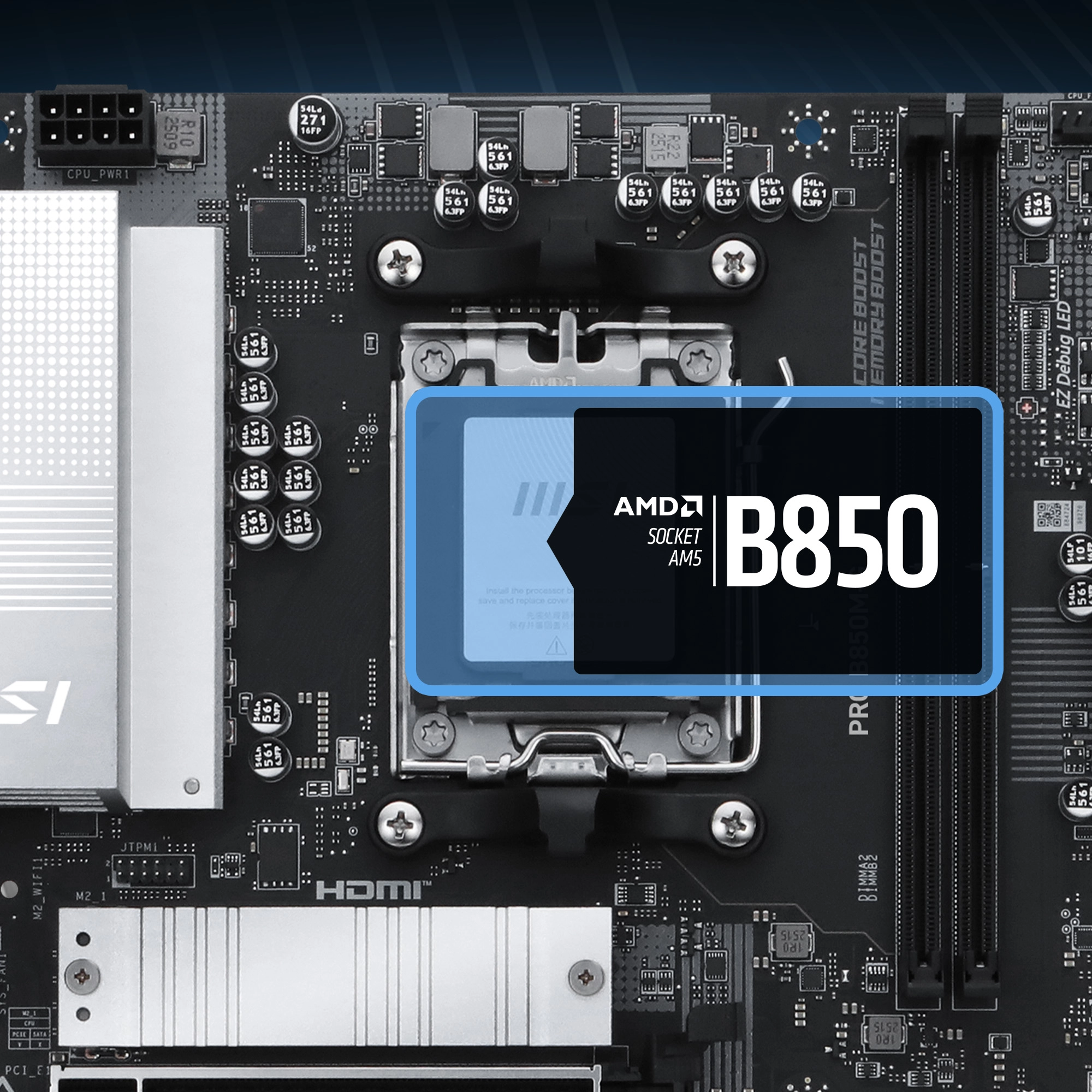 MSI PRO B850M-G AMD Ryzen AM5 B850 soket