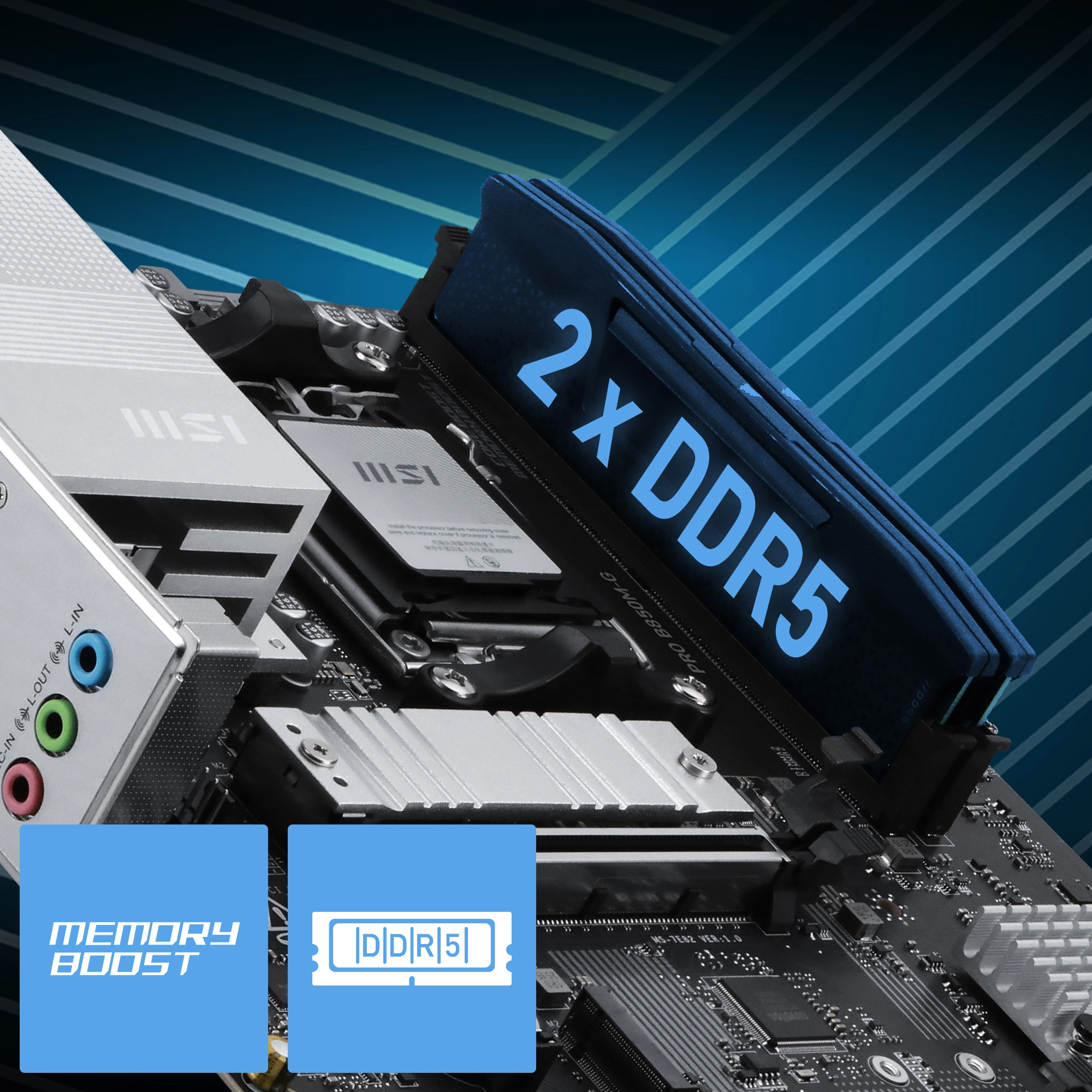 MSI PRO B850M-G 2x DDR5 Memory Boost