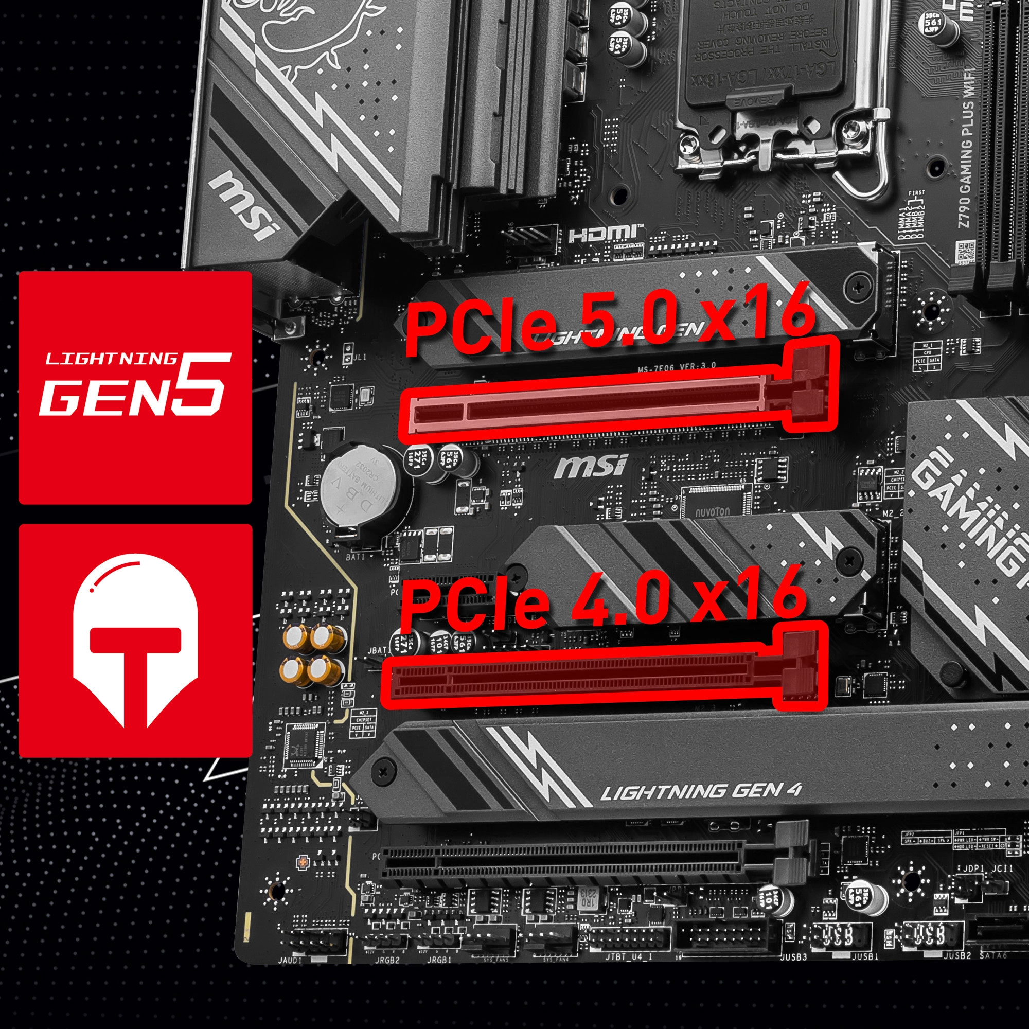 MSI Z790 GAMING PLUS WIFI PCIe 5.0 Steel Armor