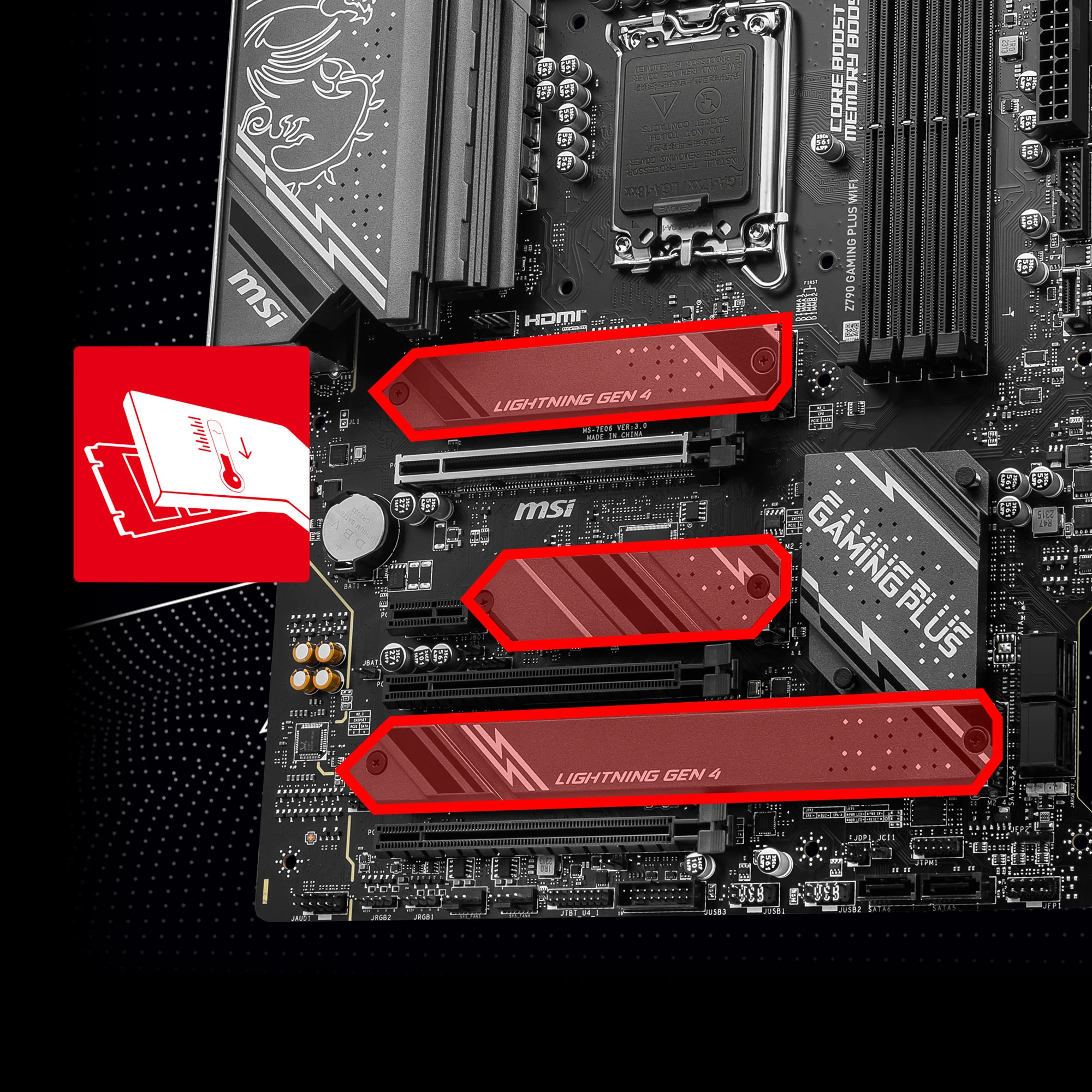 MSI Z790 GAMING PLUS WIFI M.2 Shield Frozr