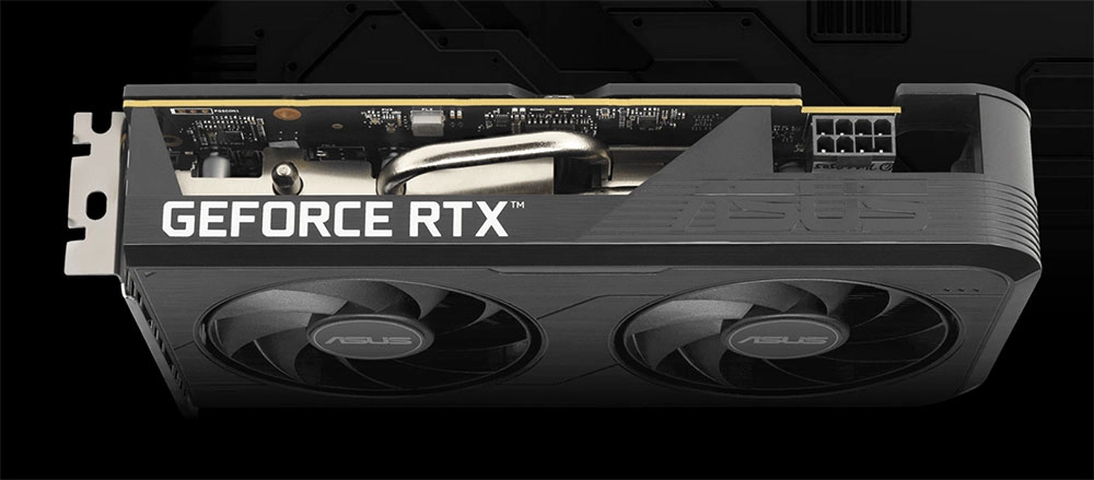 ASUS Dual GeForce RTX™ 5050 8GB GDDR6 OC Edition 2 yuva soğutma tasarımı