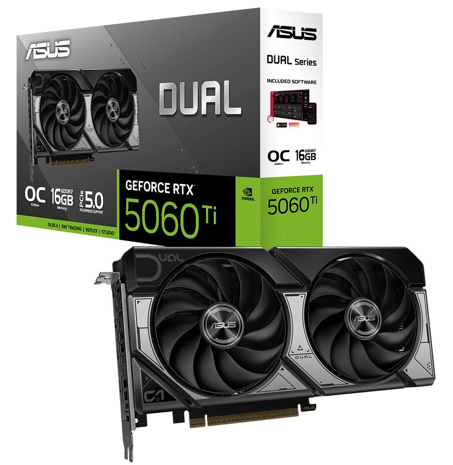 ASUS Dual GeForce RTX™ 5060 Ti 16GB GDDR7 OC Edition