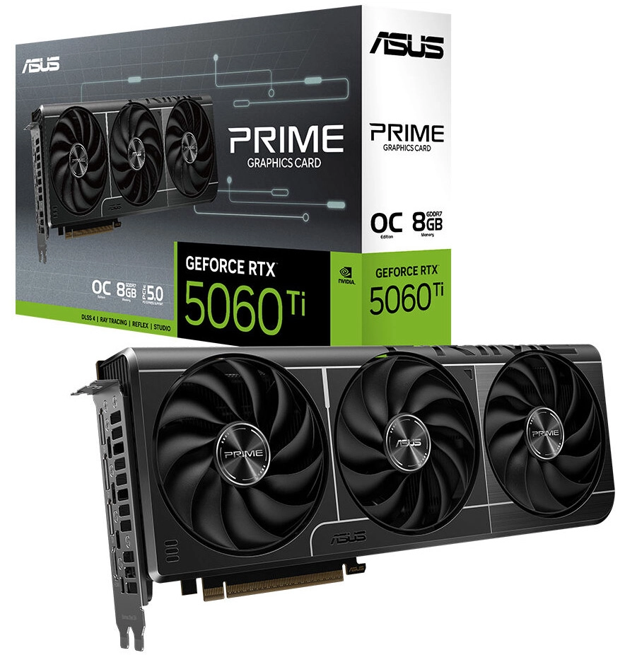 ASUS PRIME GeForce RTX™ 5060 Ti 8GB GDDR7 OC Edition