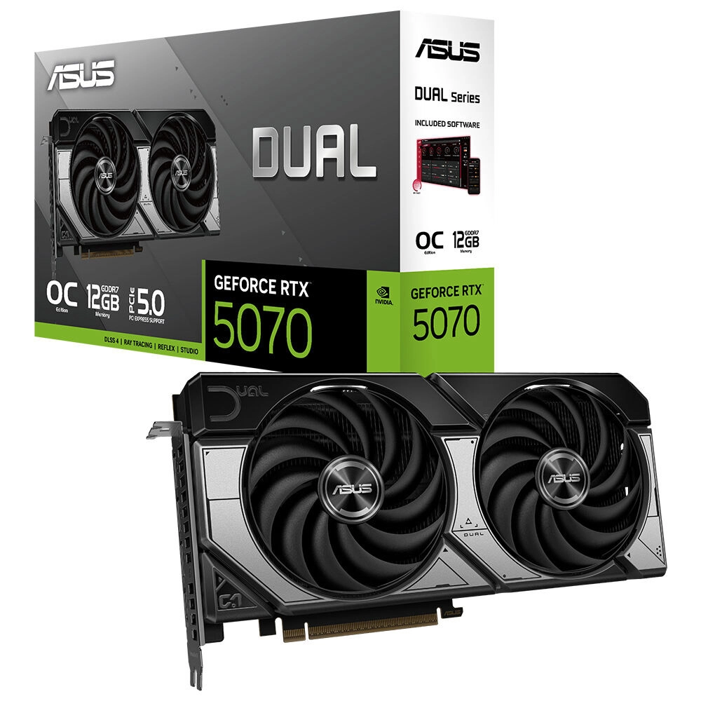 ASUS Dual GeForce RTX™ 5070 12GB GDDR7 OC Edition
