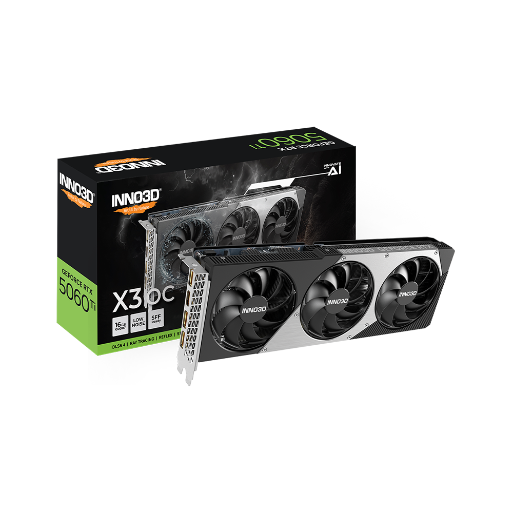 Inno3D RTX5060Ti Twin X3 OC 16GB GDDR7 128Bit Ekran Kartı Inno3D RTX5060Ti Twin X3 OC 16GB GDDR7 128Bit Ekran Kartı