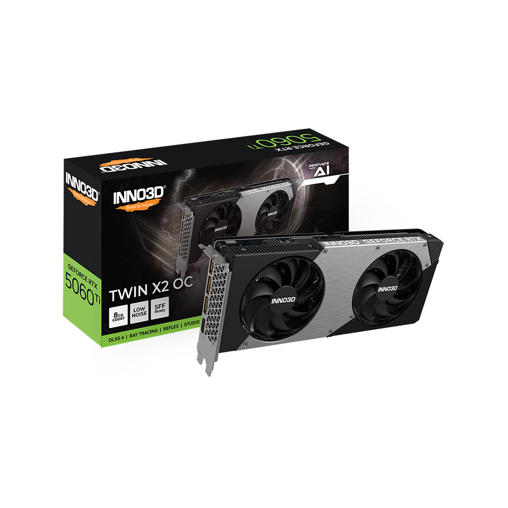 Inno3D RTX5060Ti 8GB Twin X2 OC 128Bit GDDR7 Ekran Kartı
