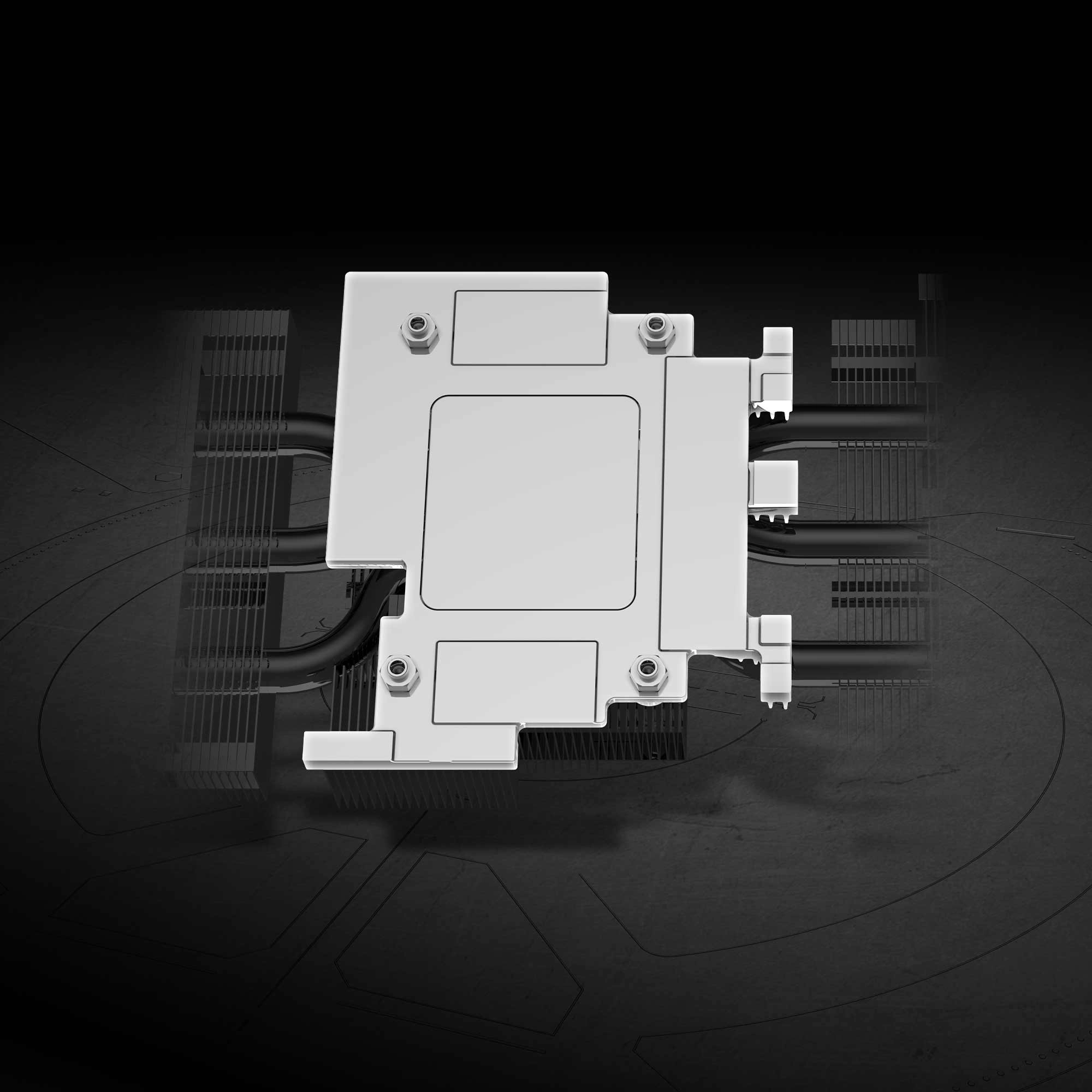 MSI RTX 5070 TI 16G SHADOW 3X OC nikel kaplamalı bakır baseplate soğutma yapısı