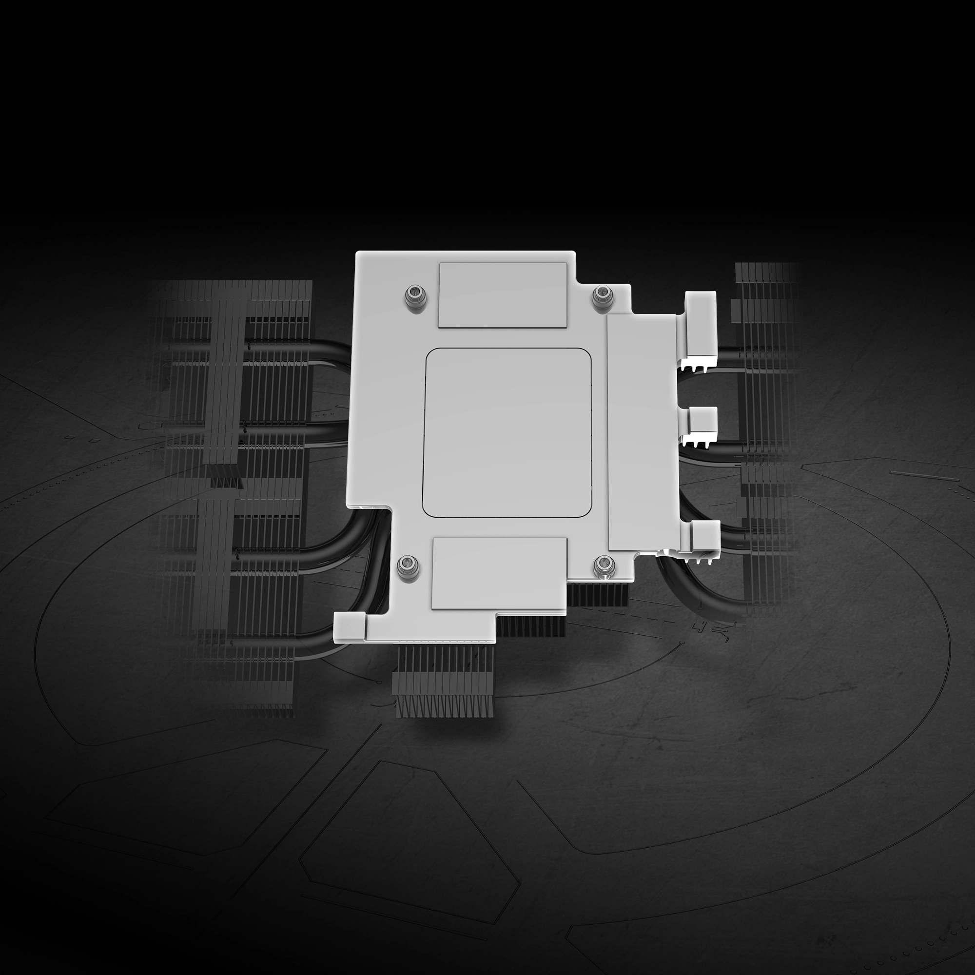 MSI RTX 5070 12G SHADOW 2X OC nikel kaplamalı bakır baseplate soğutma yapısı