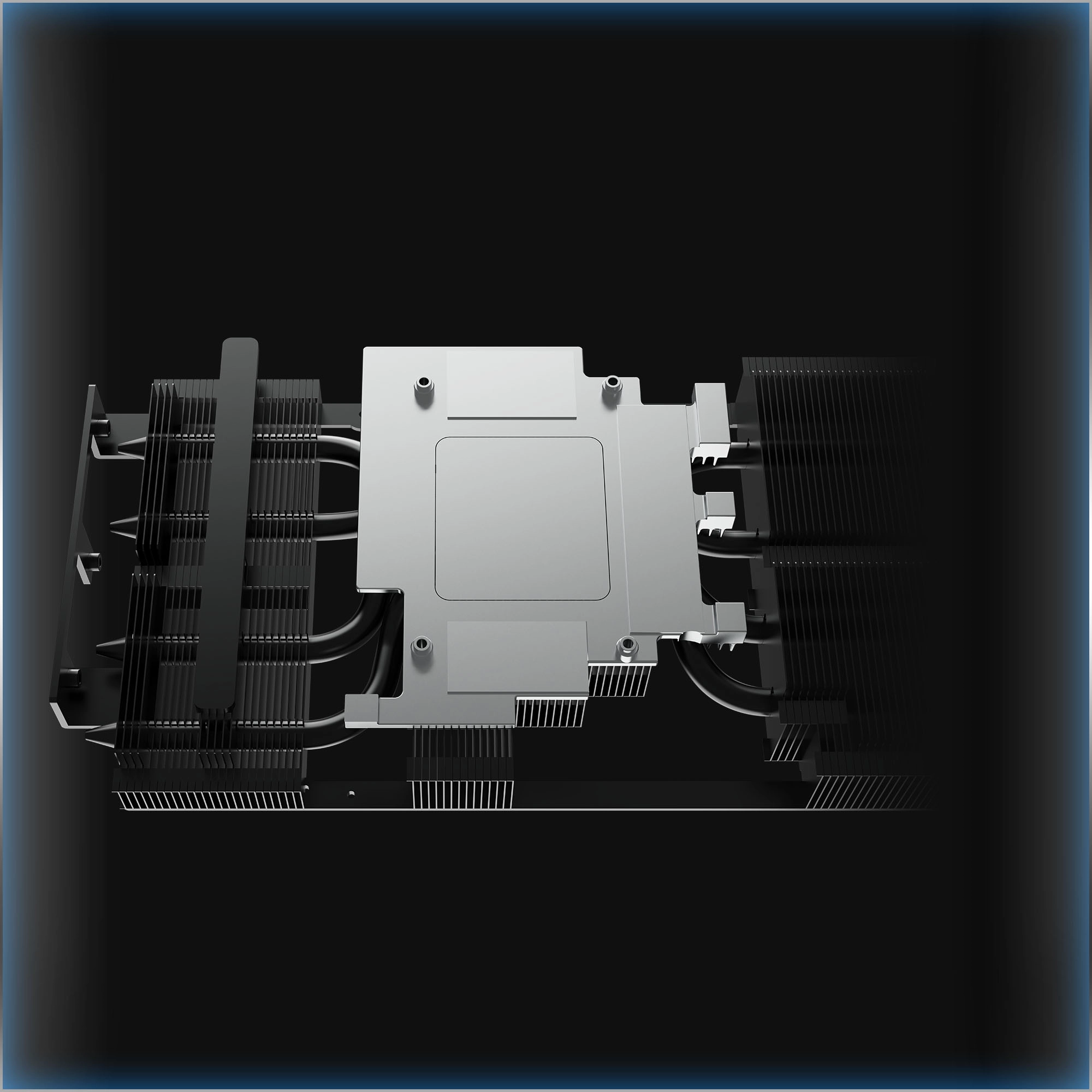 MSI RTX 5070 12G VENTUS 2X OC nikel kaplamalı bakır baseplate soğutma yapısı
