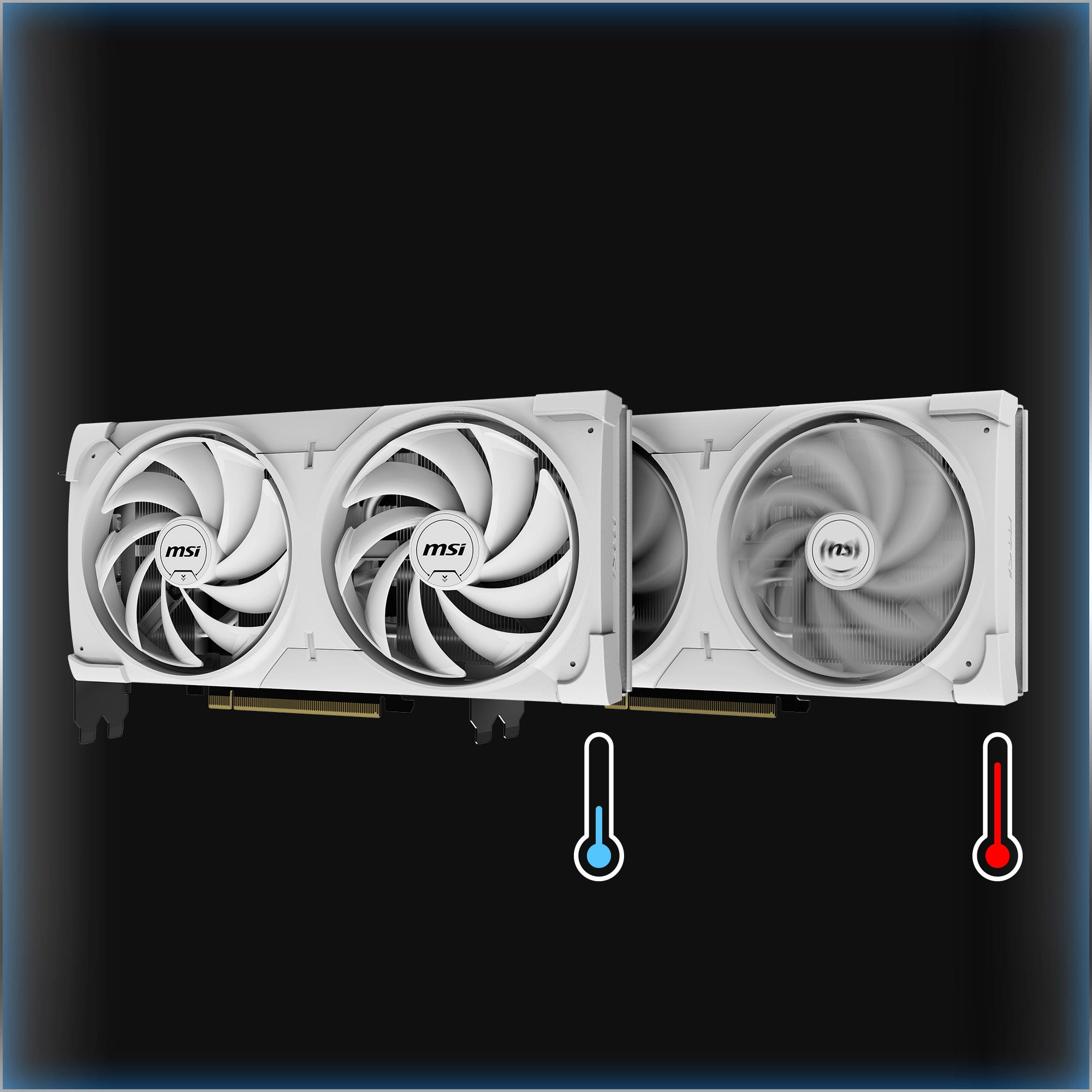 MSI RTX 5070 12G VENTUS 2X OC WHITE Zero Frozr sessiz çalışma teknolojisi