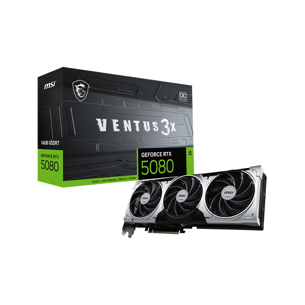 MSI RTX5080 16G Ventus 3X OC Plus GDDR7 256Bit Ekran Kartı