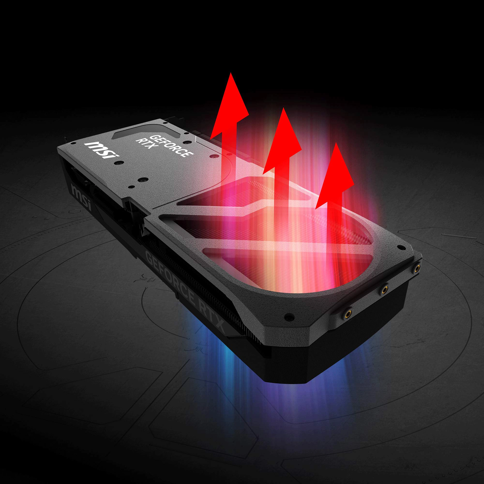 MSI RTX 5080 16G SHADOW 3X OC güçlendirici havalandırmalı backplate