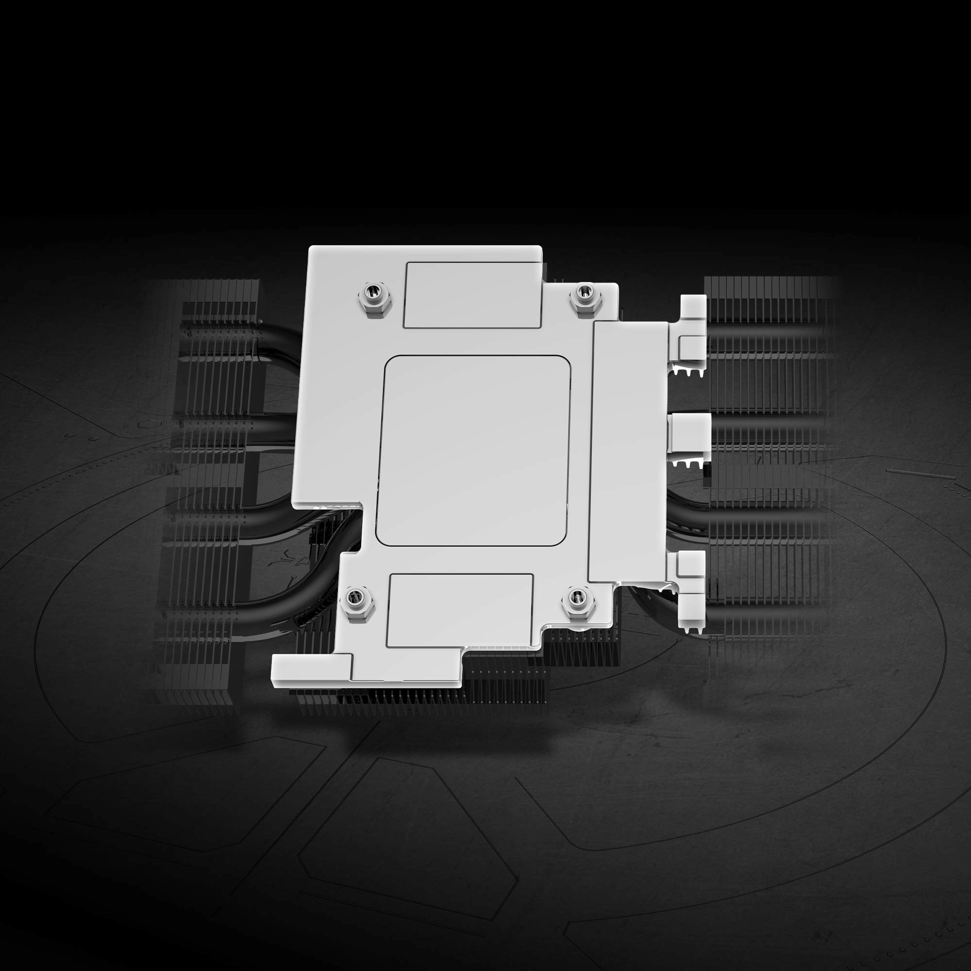 MSI RTX 5080 16G SHADOW 3X OC nikel kaplamalı bakır baseplate soğutma yapısı