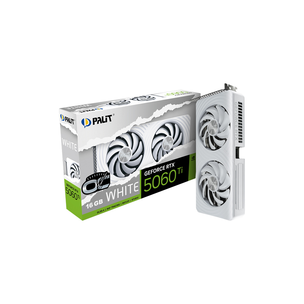 Palit RTX5060Ti 16GB OC White 128Bit GDDR7 Ekran Kartı