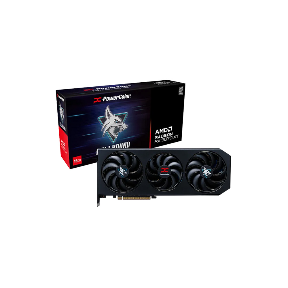 PowerColor Hellhound RX9070XT 16G-L/OC 16GB 256Bit GDDR6 Ekran Kartı
