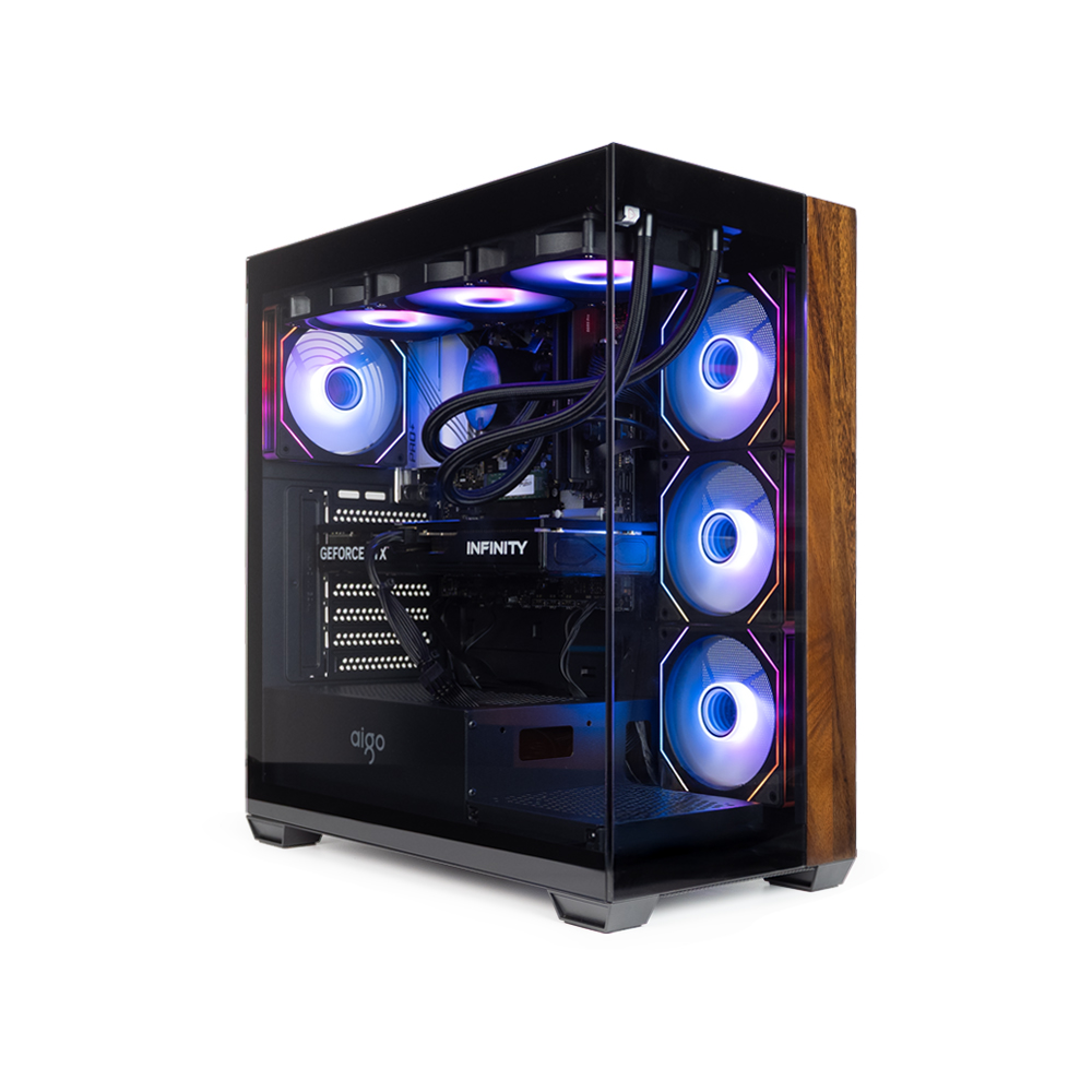 AIGO DS900W 750W 80+ Bronze ARGB Mid Tower Kasa Siyah