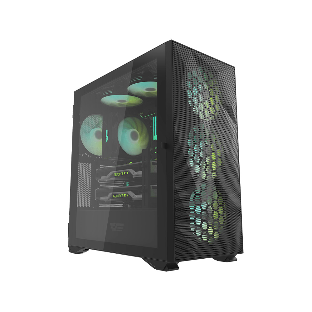 DF DLX21-MESH RGB Mid Tower Kasa PSU Yok