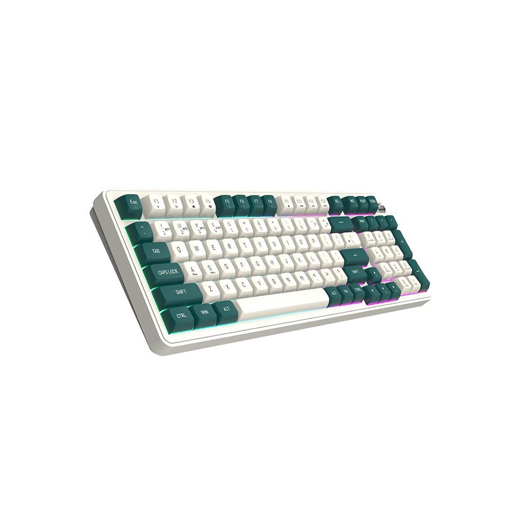 AIGO DF98 RGB Yellow Switch Beyaz/Yeşil Gaming Klavye