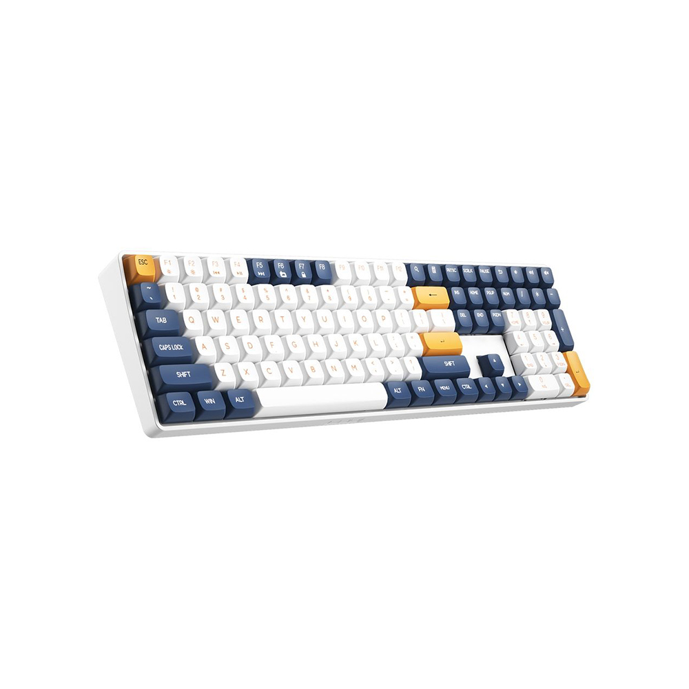 AIGO A108 Starry Blue İngilizce Q Mekanik Klavye Yellow Switch