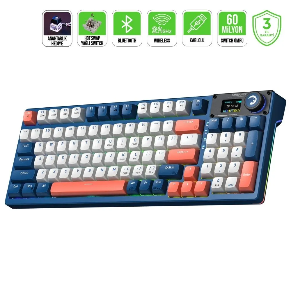 GamePower Gasket Elite X GamePower Switch Gaming Klavye