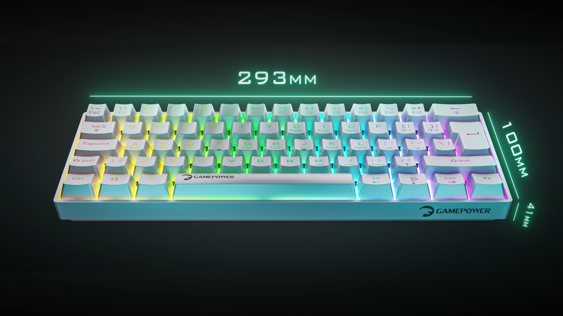 GamePower Lyra RGB 60M Blue Switch Mekanik Klavye