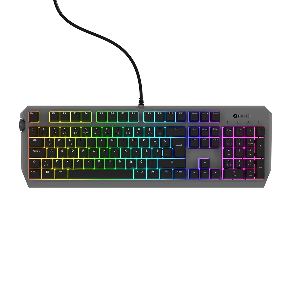 Hawk Gaming HK430 Mekanik Kırmızı Switch RGB Kablolu Gaming Klavye