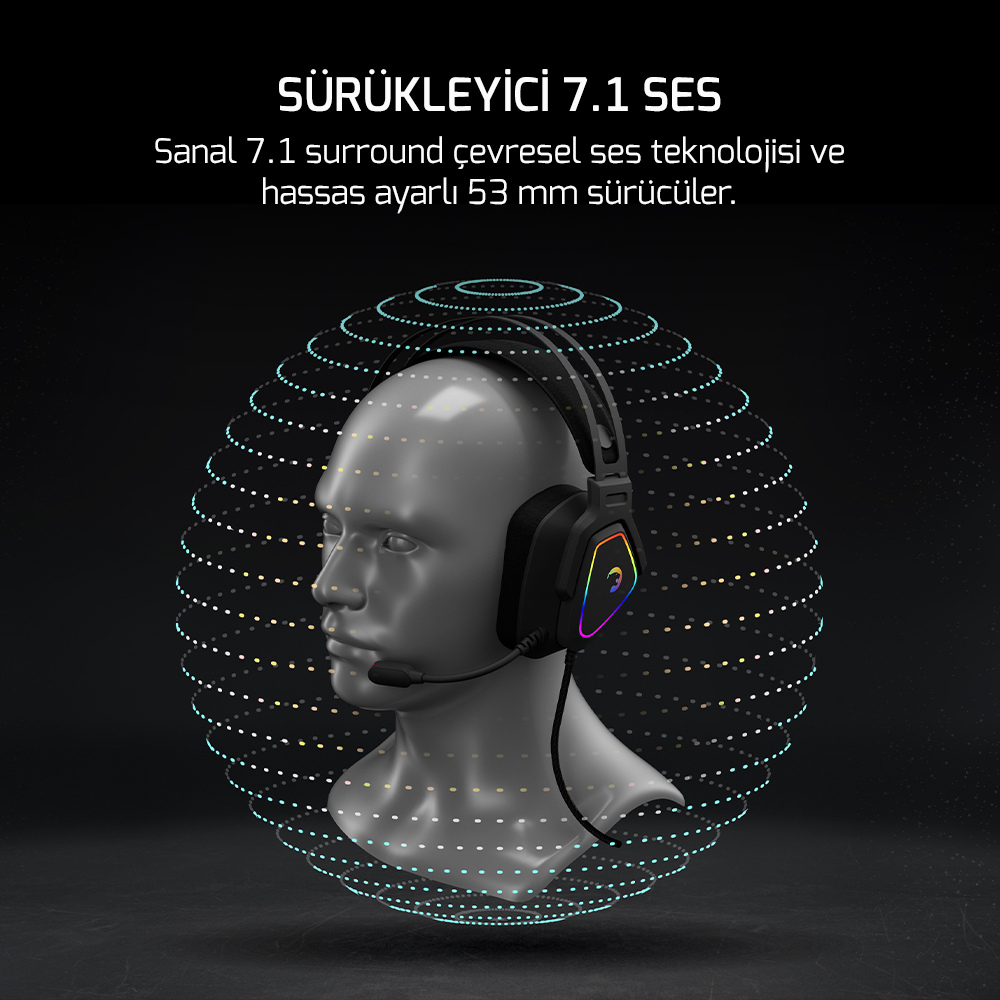 Gamepower Kyruse RGB 7.1 Gaming Kulaklık