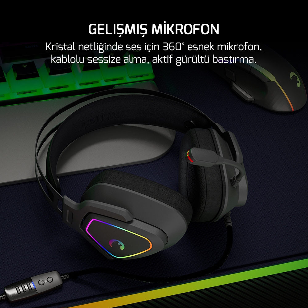 Gamepower Kyruse RGB 7.1 Gaming Kulaklık